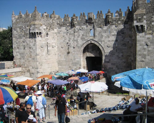 Damaskusporten i den nordlige del af bymuren